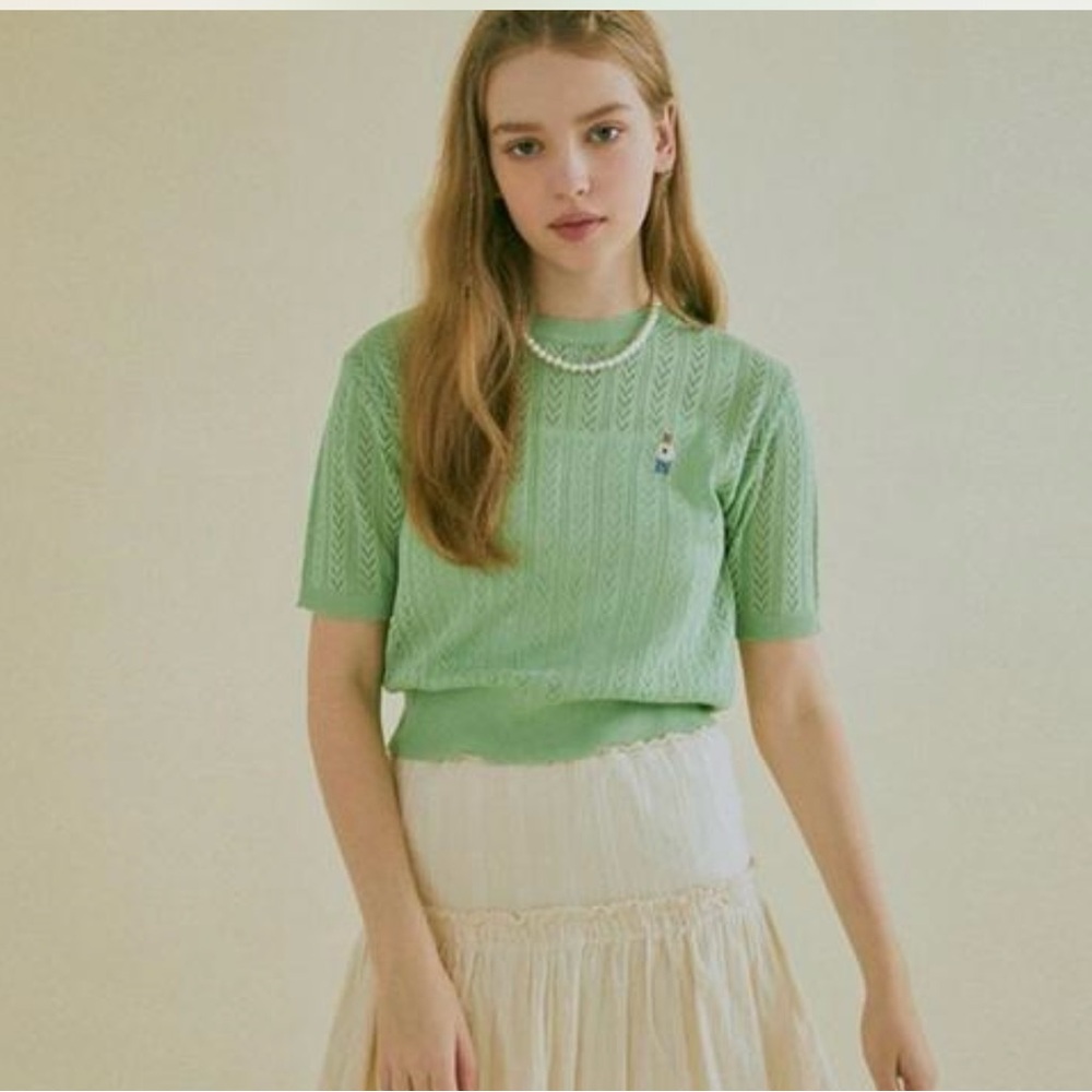 WHO.A.U Knit Blouse Size Small